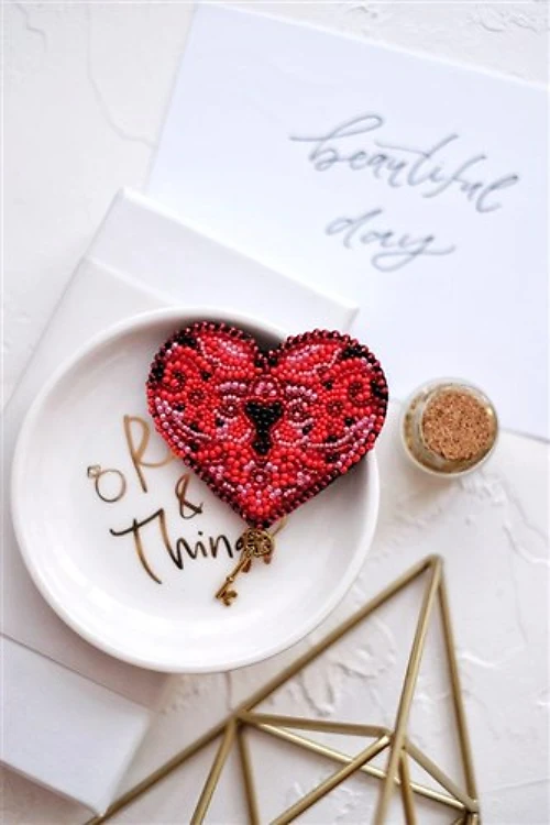 Beading Decoration - The key to the heart-1 AD-008