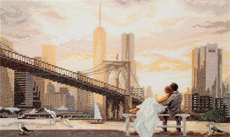 M-500C Counted cross stitch kit "Dawn together"