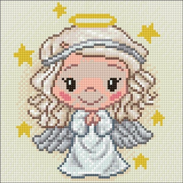 Angel CS2557 7.9 x 7.9 inches Crafting Spark Diamond Painting Kit