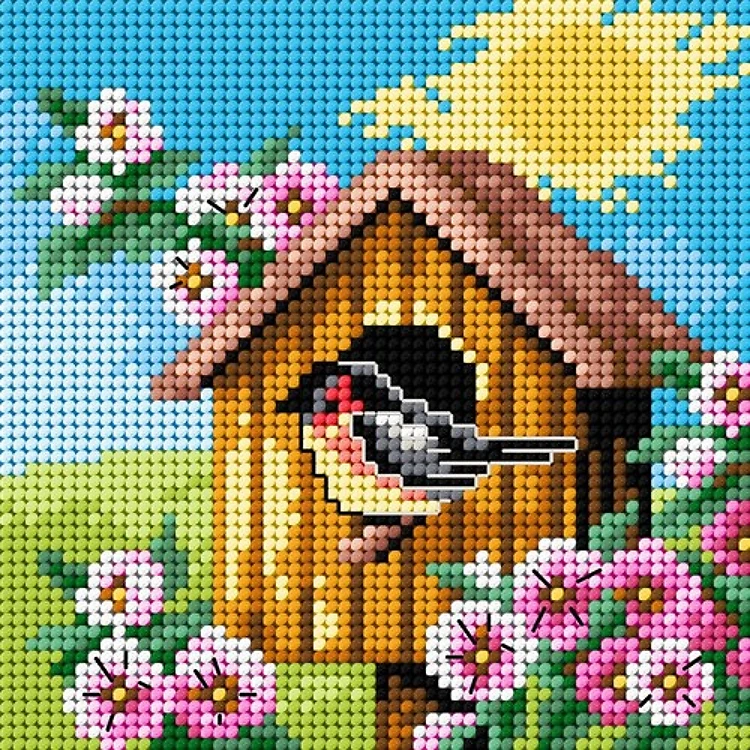 Gobelin canvas for halfstitch without yarn Four Seaseons - Spring 2303D
