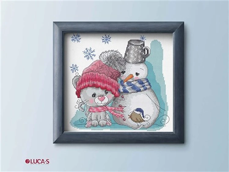 The Cat & Friends B1199L Counted Cross-Stitch Kit
