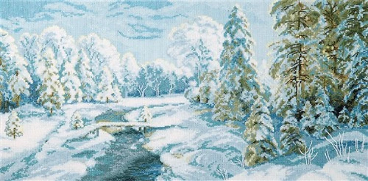 Cross-stitch kit M-366C " Winter frost"