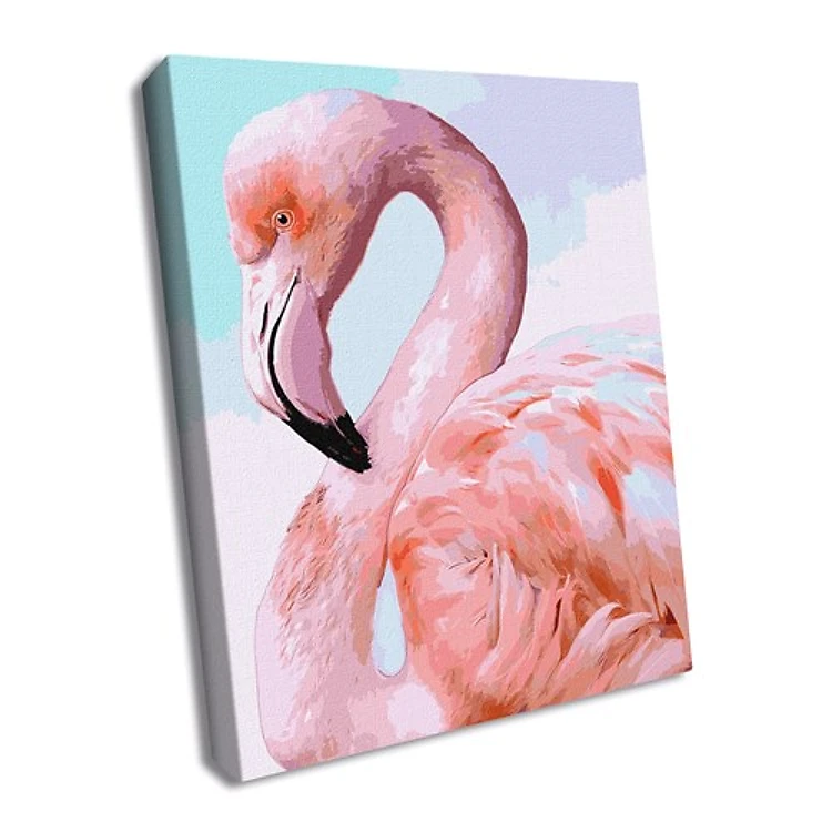 Painting by Numbers kit Pink flamingo KHO4397
