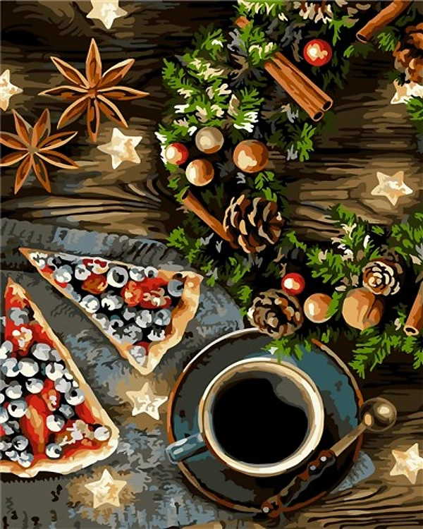 Painting by Numbers kit Crafting Spark Christmas Aroma L044 19.69 x 15.75 in