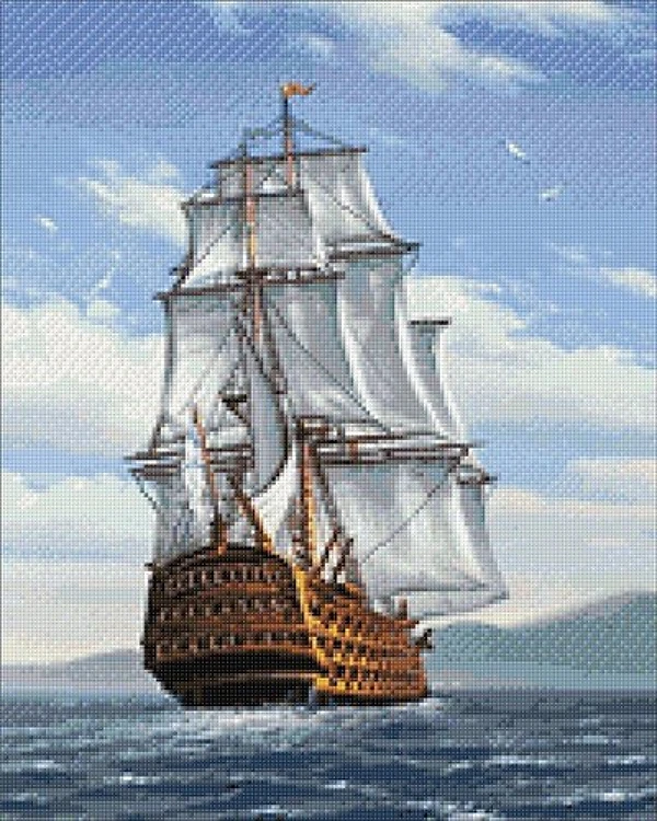 To the Distant Shores CS2604 15.8 x 19.7 inches Crafting Spark Diamond Painting Kit