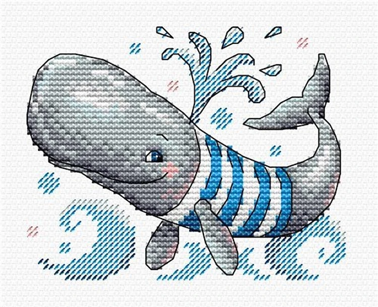 Whale M-352 / SM-352 Counted Cross Stitch Kit