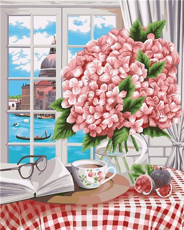 Painting by Numbers kit Crafting Spark Morning in Venice B103 19.69 x 15.75 in