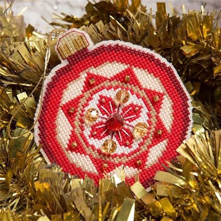 Christmas tree toy. Plastic Canvas Cross-stitch kit T-11C