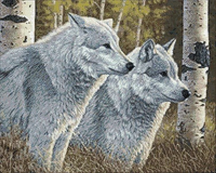 Wolves CS2570 19.7 x 15.8 inches Crafting Spark Diamond Painting Kit