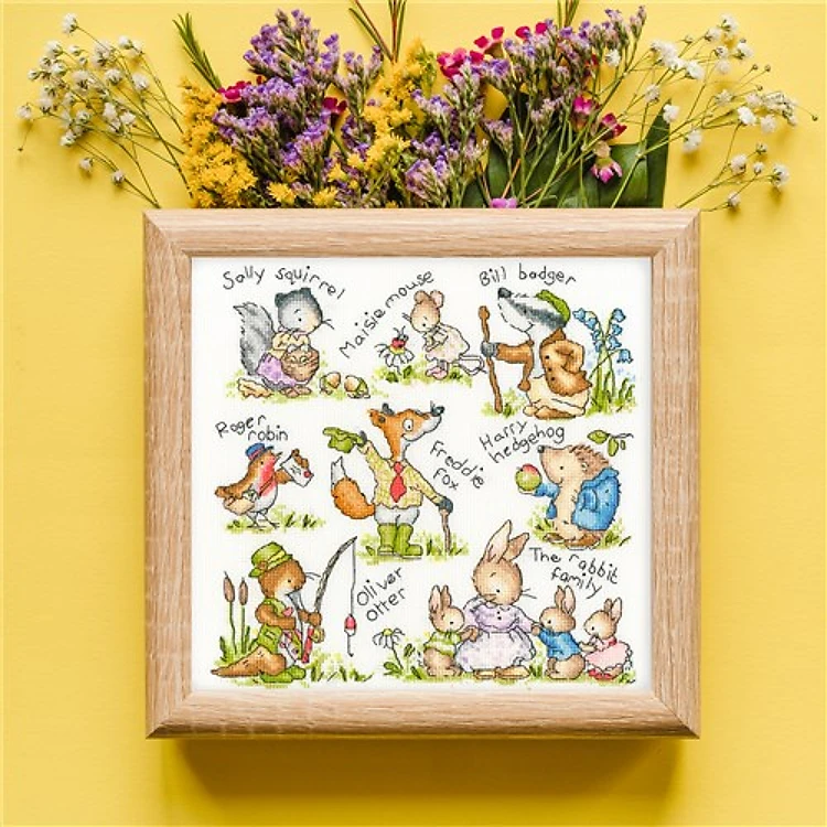 Country Folk XKG12 Counted Cross Stitch Kit