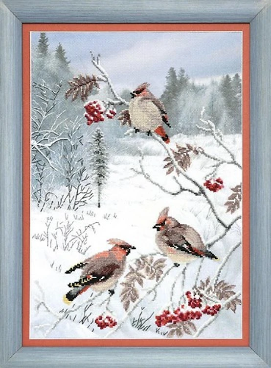BT-528C Embellished stitch kit Crystal Art "Winter treat"