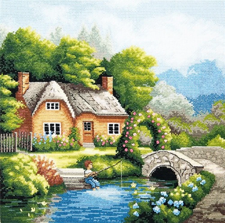 Cross-stitch kit M-394C "Summer season"