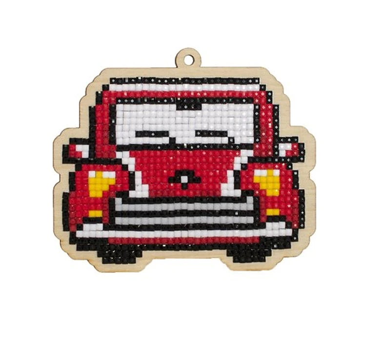 Retro Car WWP275 Diamond Painting on Plywood Kit