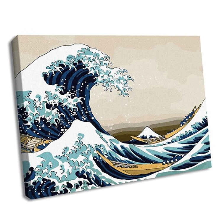 Painting by Numbers kit Big wave in Kanagawa KHO2756