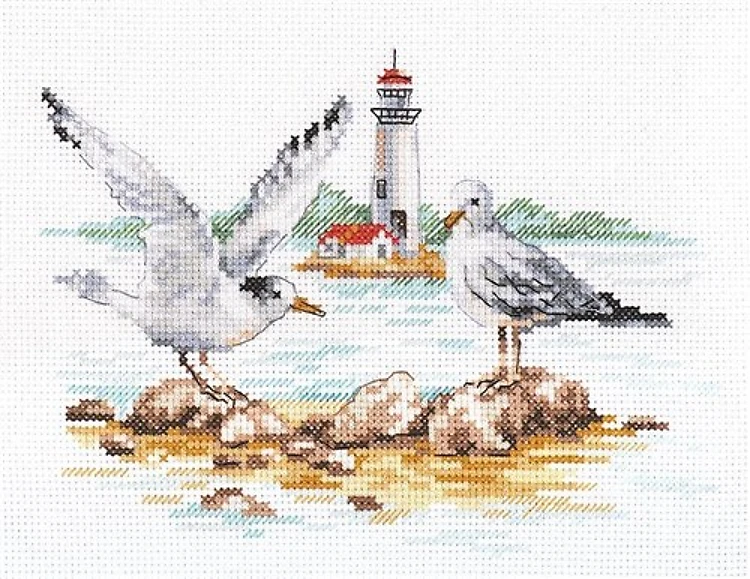 Seagulls 3-30 Counted Cross-Stitch Kit