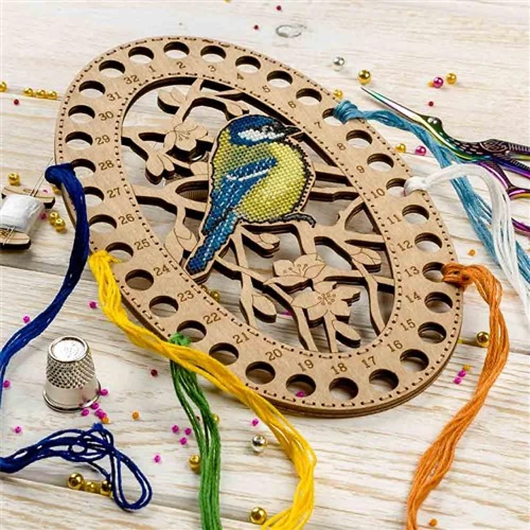 Blank for embroidery with thread on wood FLHW-014