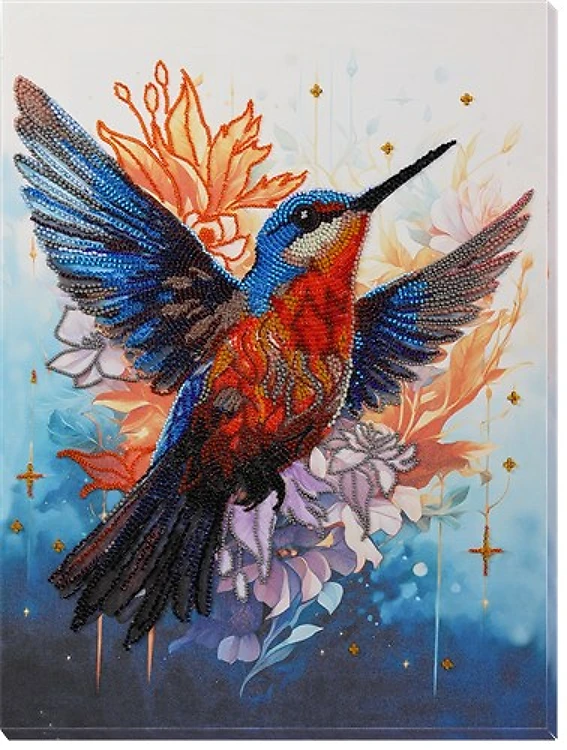 Main Bead Embroidery Kit A colorful flap of a wing AB-901