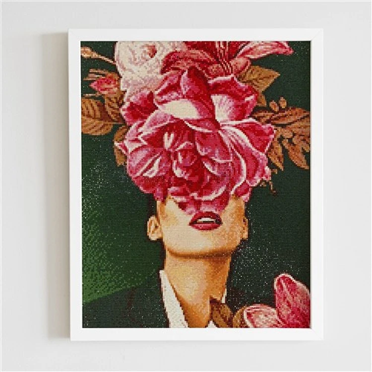 Flower Satisfaction CS2525 15.8 x 19.7 inches Crafting Spark Diamond Painting Kit