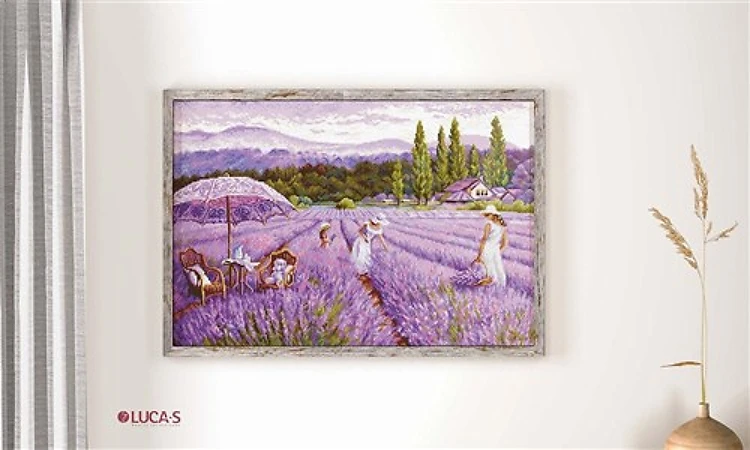 Lavender field BU5008L Counted Cross-Stitch Kit