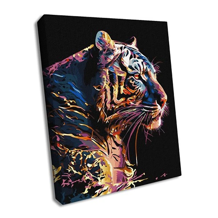 Painting by Numbers kit Beautiful beast with extra metallic paints KHO6520