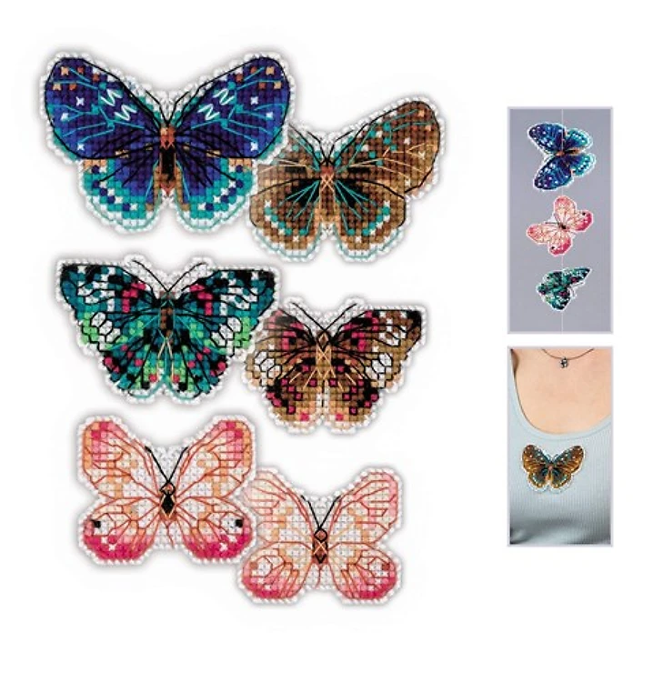 Soaring Butterflies R1997AC Counted Cross Stitch Kit