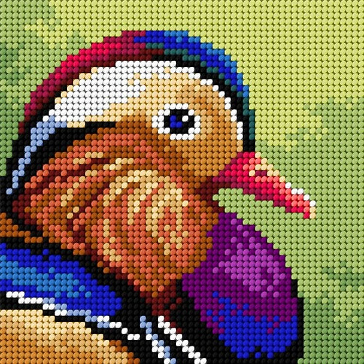 Gobelin canvas for halfstitch without yarn Mandarin Duck 3514D