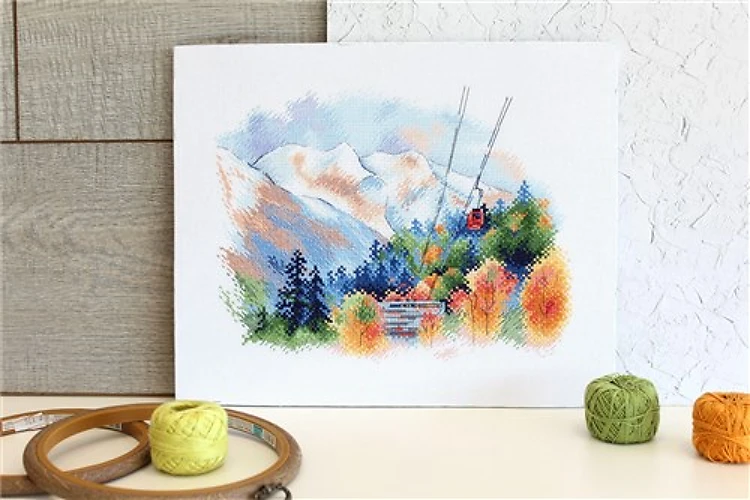 Dombay Mountains A-045 Cross stitch kit