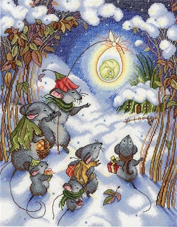 Christmas Time SNV-644 Counted Cross Stitch Kit