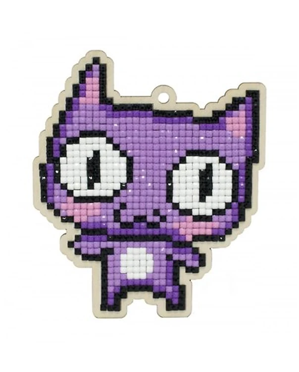 Purple Cat WWP363 Diamond Painting on Plywood Kit