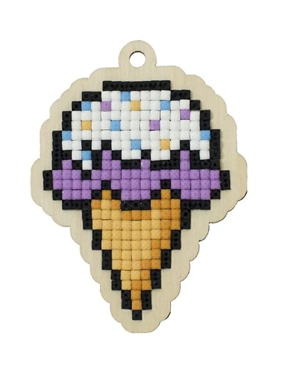 Ice Cream Cone WWP379 Diamond Painting on Plywood Kit