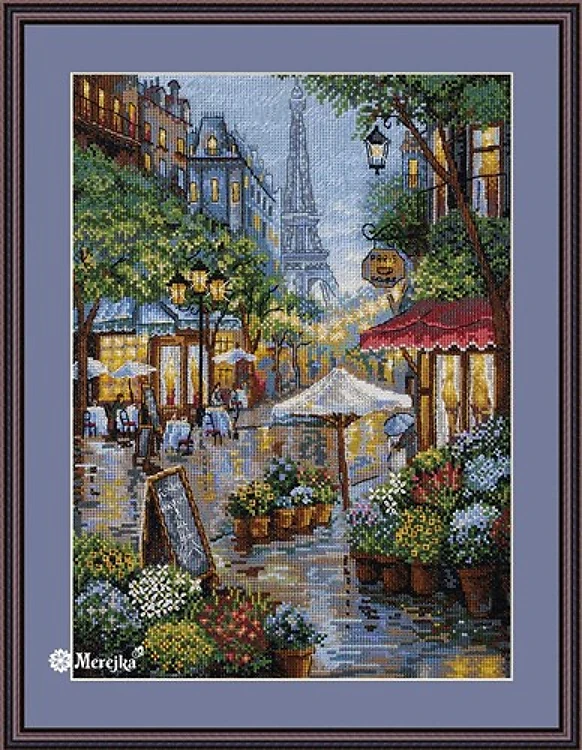 Rainy Paris K-162 Counted Cross-Stitch Kit