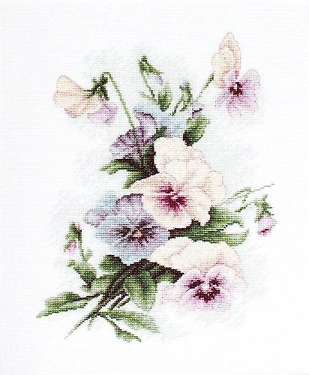 Pansies B2231L Counted Cross-Stitch Kit