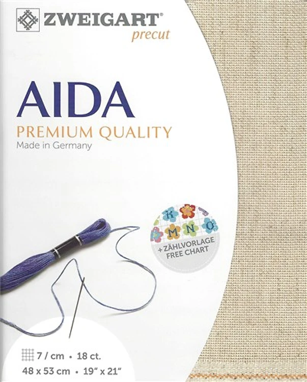 Zweigart Precut Rustico-Aida 18 count Wheat 3292/54