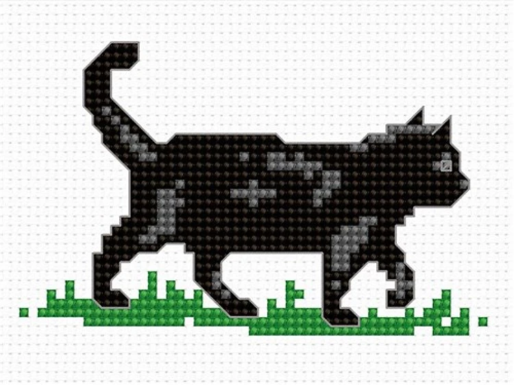 Kitten B034L Counted Cross-Stitch Kit