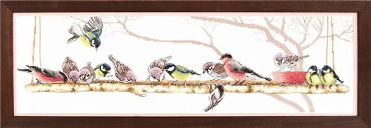 Cross-stitch kit M-312C "Festival of birds"