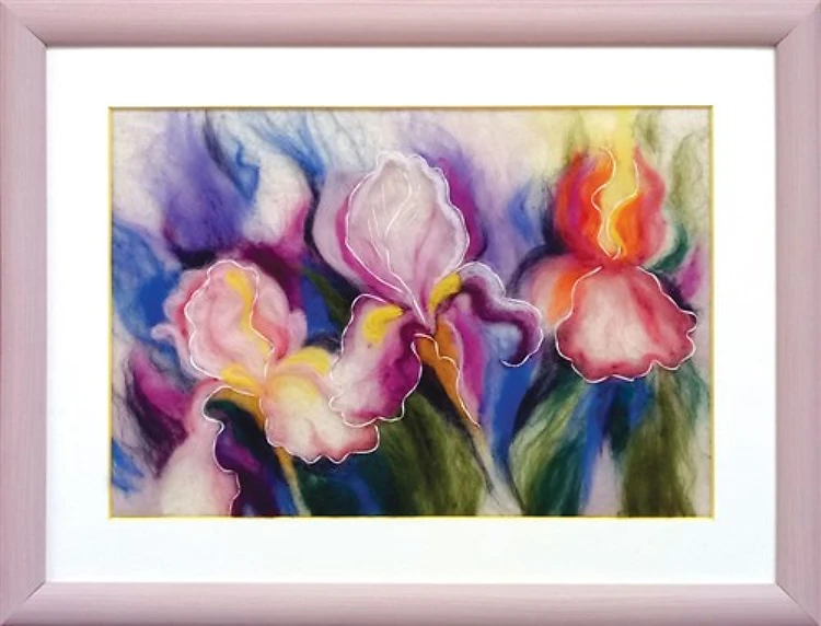 Felting kit Fragrant irises V-206C
