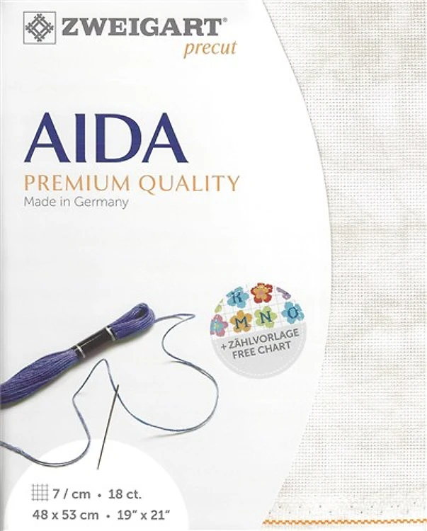 Precut Zweigart Fein-Aida Vintage 18 count Vintage Dune 3793/1079