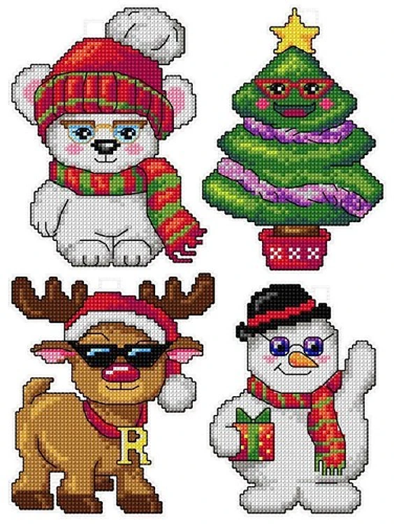 "Christmas Toys" 120CS Counted Cross-Stitch Kit