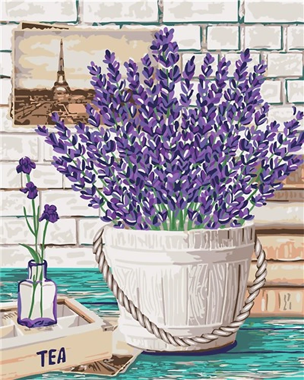 Painting by Numbers kit Crafting Spark Lavender Aroma B080 19.69 x 15.75 in