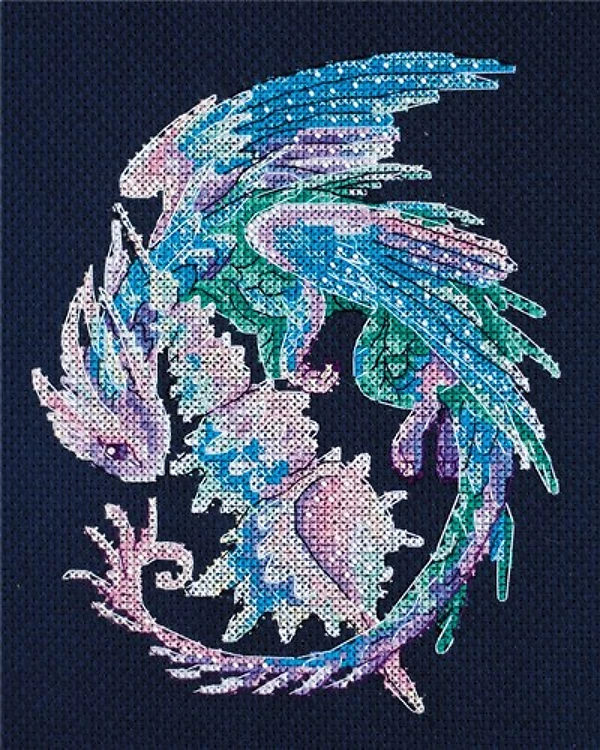 Cross-stitch kit Baby dragon AH-157