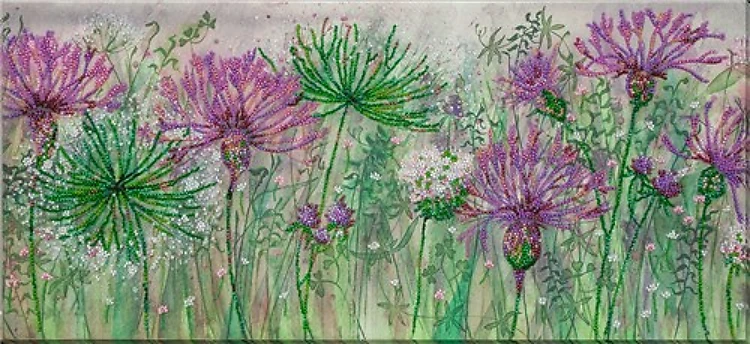 Bead Embroidery Kit - Cornflowers in the field AB-882