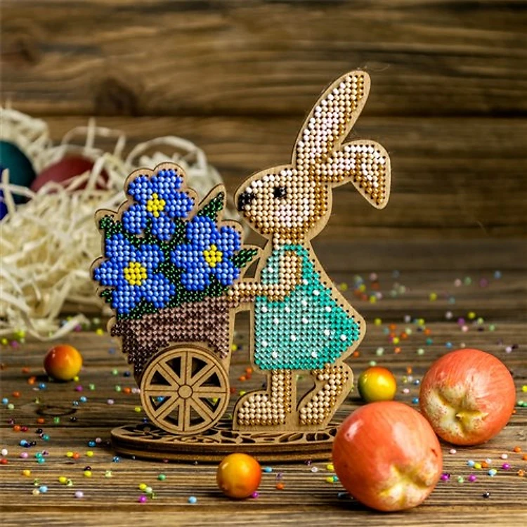Bead embroidery kit on wood FLK-425