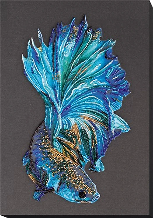 Bead Embroidery Kit - Blue gold AB-746