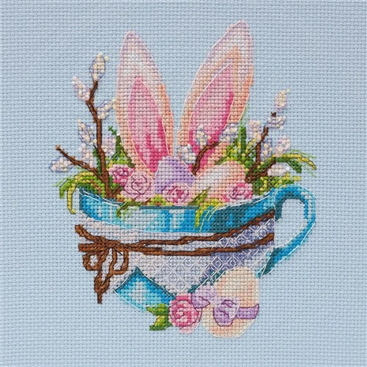 Cross-stitch kit Easter bunny AH-108