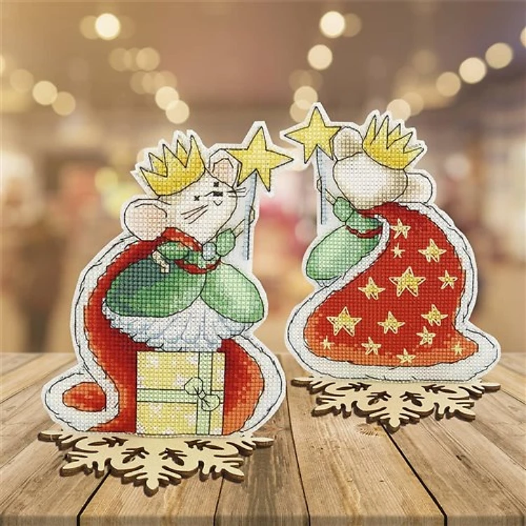 T-58C Counted cross stitch kit Crystal Art "Fairy Tale. Mouse"
