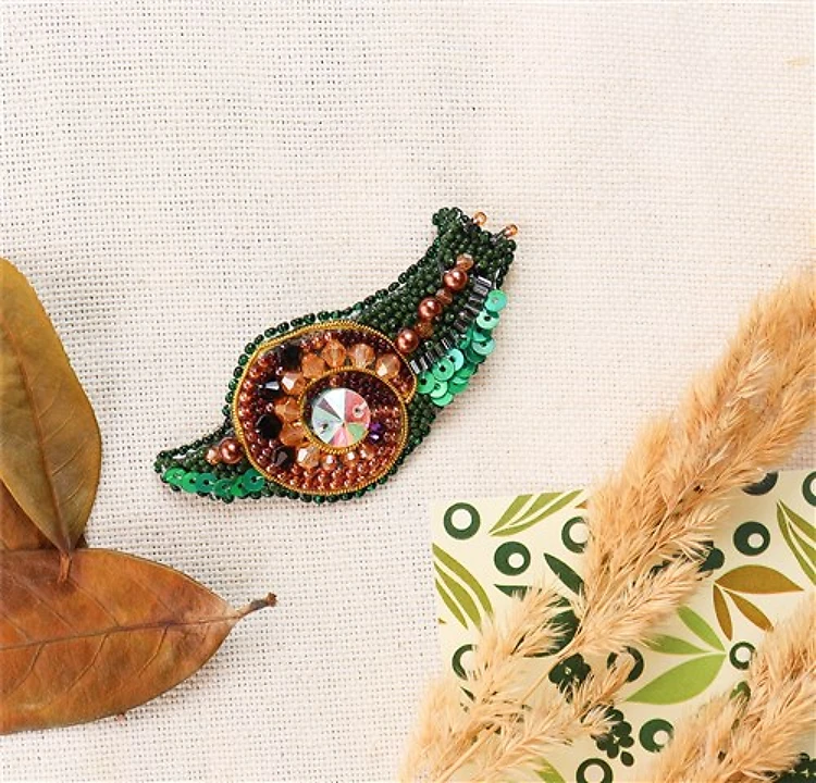 Decoration Emerald snail AD-238