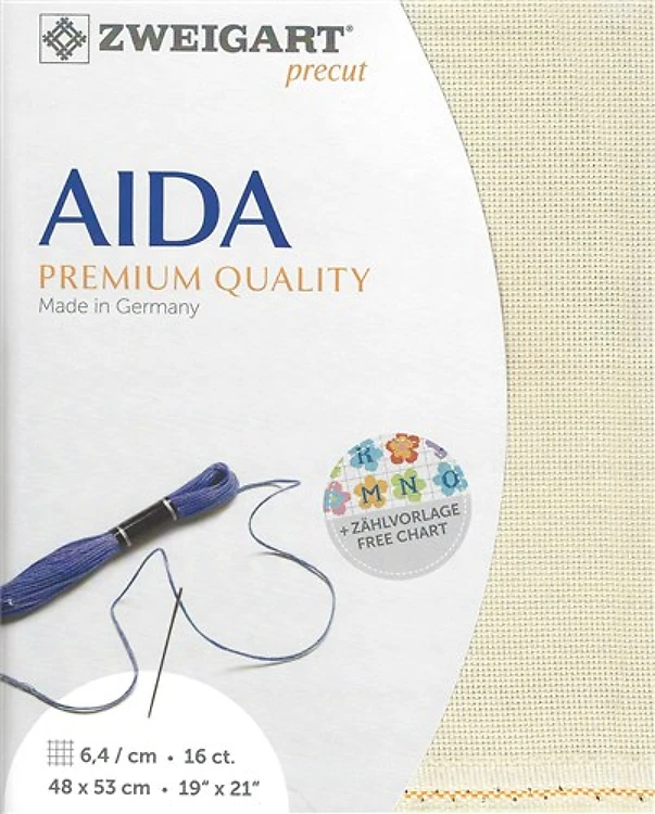 Precut Zweigart Aida 3251/770 Patinum
