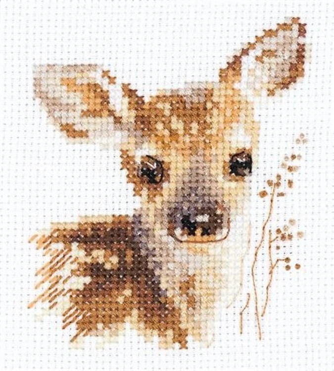 Animal Portraits. Fawn 0-195 Counted Cross-Stitch Kit