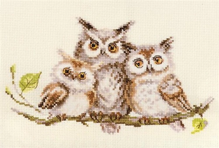 Owls 0-210 Counted Cross-Stitch Kit