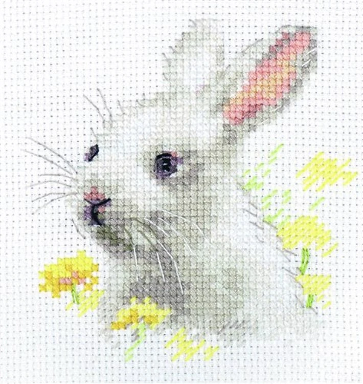 White bunny 0-226 Counted Cross-Stitch Kit